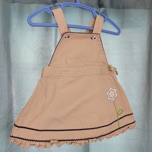 Gymboree 3-6 months khaki overall dress